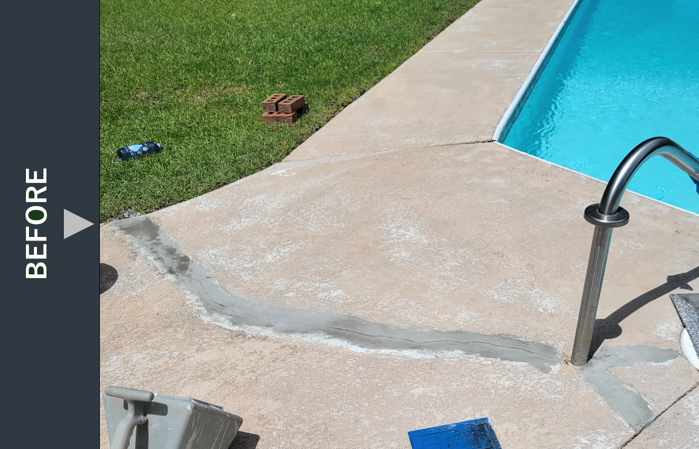 Pool Deck BEFORE