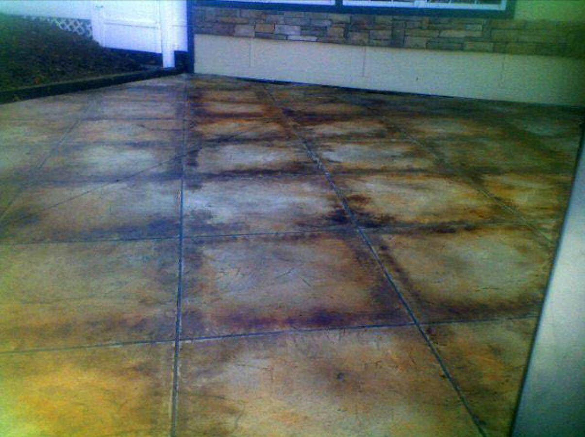 Acid Stained Patio