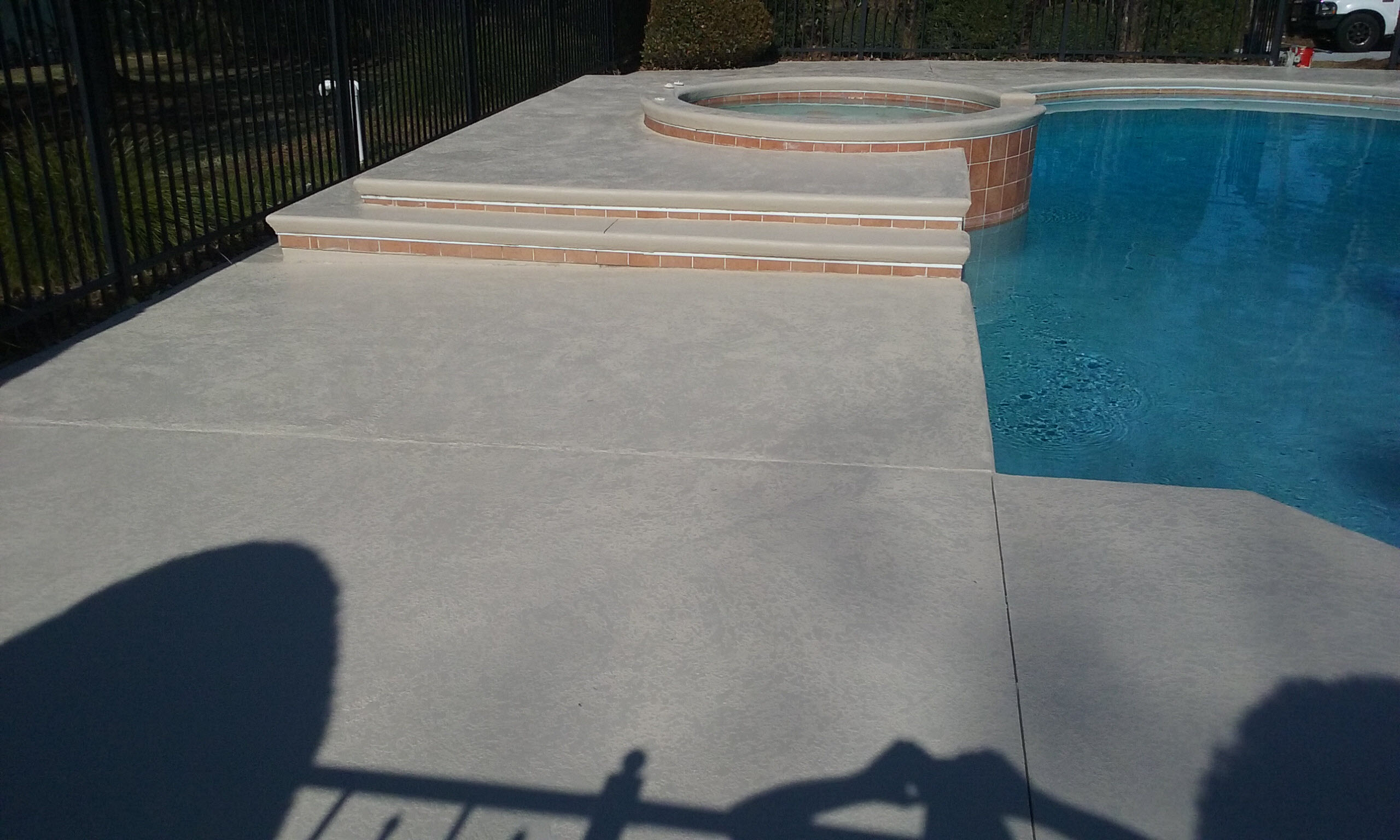 Concrete Pool Deck Steps